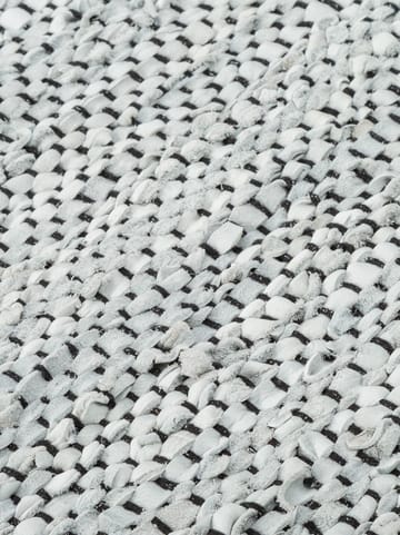 Leather Teppich 140 x 200cm - Light grey (hellgrau) - Rug Solid