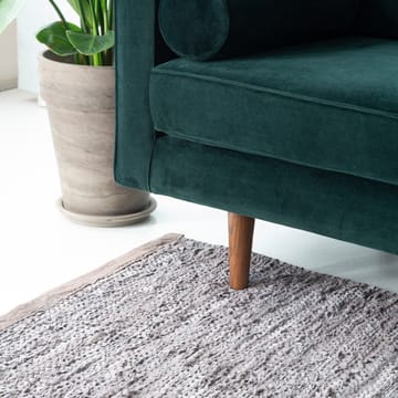 Leather Teppich 140 x 200cm - Wood (braun) - Rug Solid