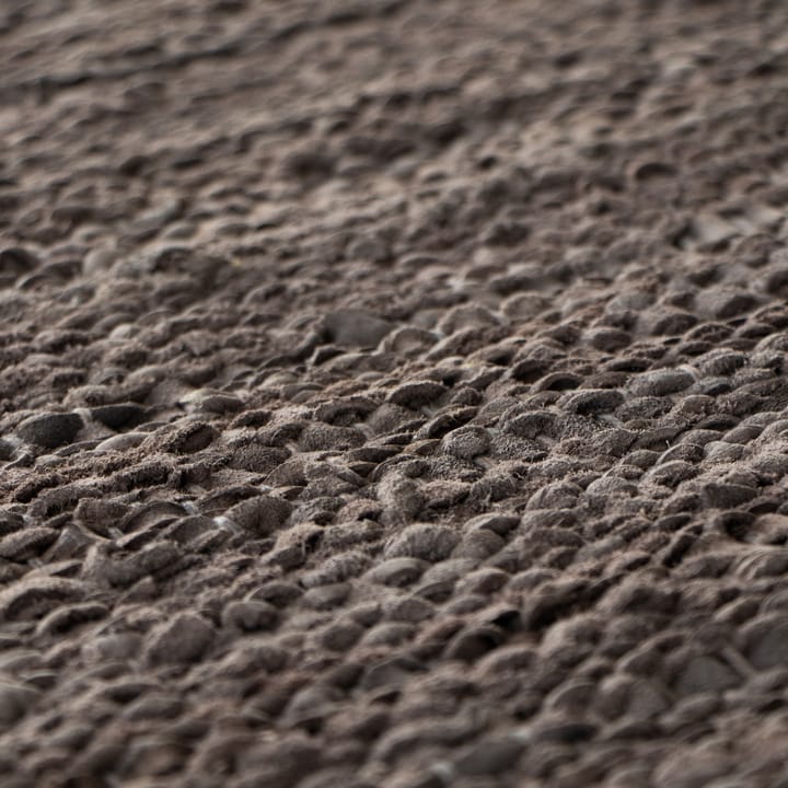 Leather Teppich 140 x 200cm, Wood (braun) Rug Solid