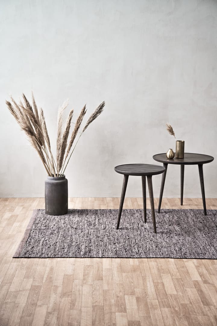 Leather Teppich 140 x 200cm, Wood (braun) Rug Solid