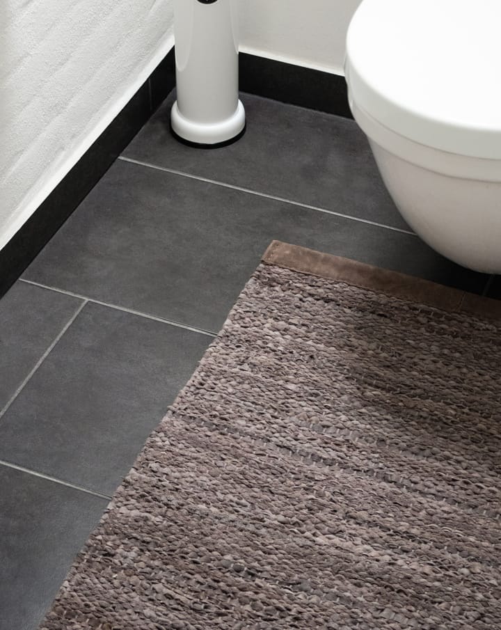 Leather Teppich 140 x 200cm, Wood (braun) Rug Solid