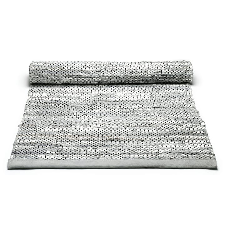 Leather Teppich 170 x 240cm, Light grey (hellgrau) Rug Solid