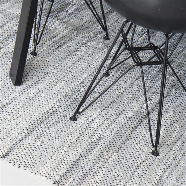 Leather Teppich 170 x 240cm, Light grey (hellgrau) Rug Solid