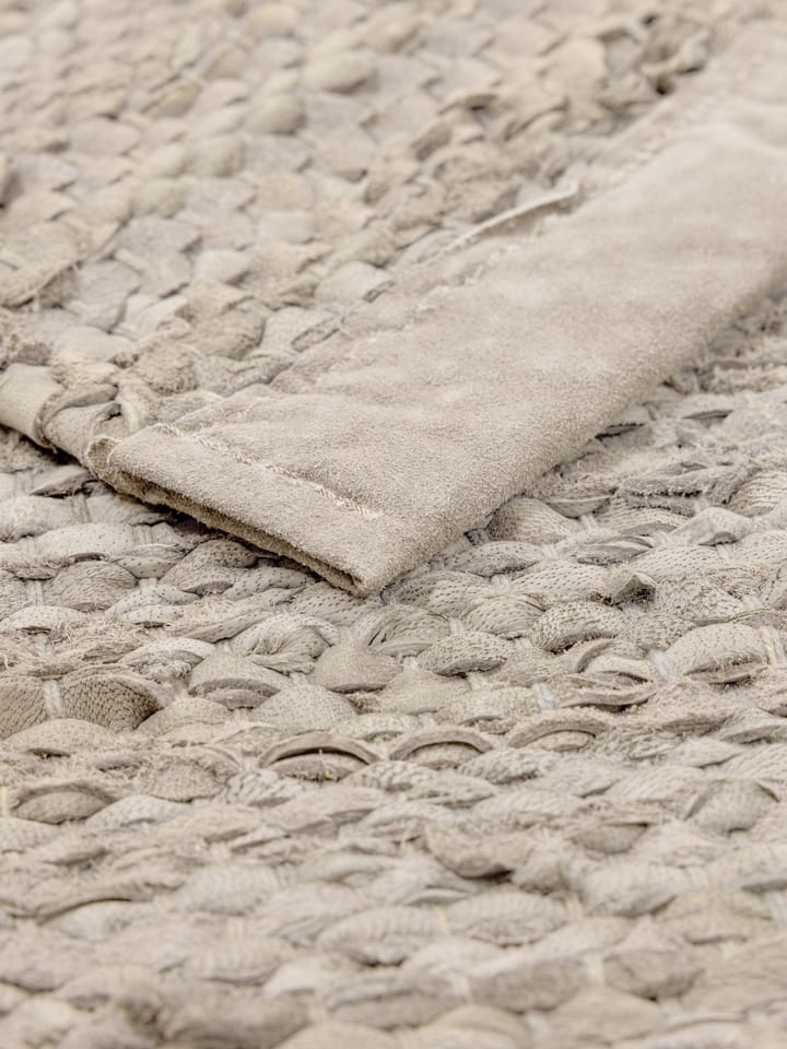 Leather Teppich 200 x 300cm, Beige Rug Solid