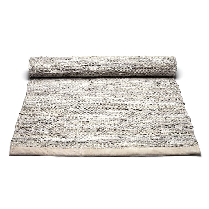 Leather Teppich 200 x 300cm, Beige Rug Solid