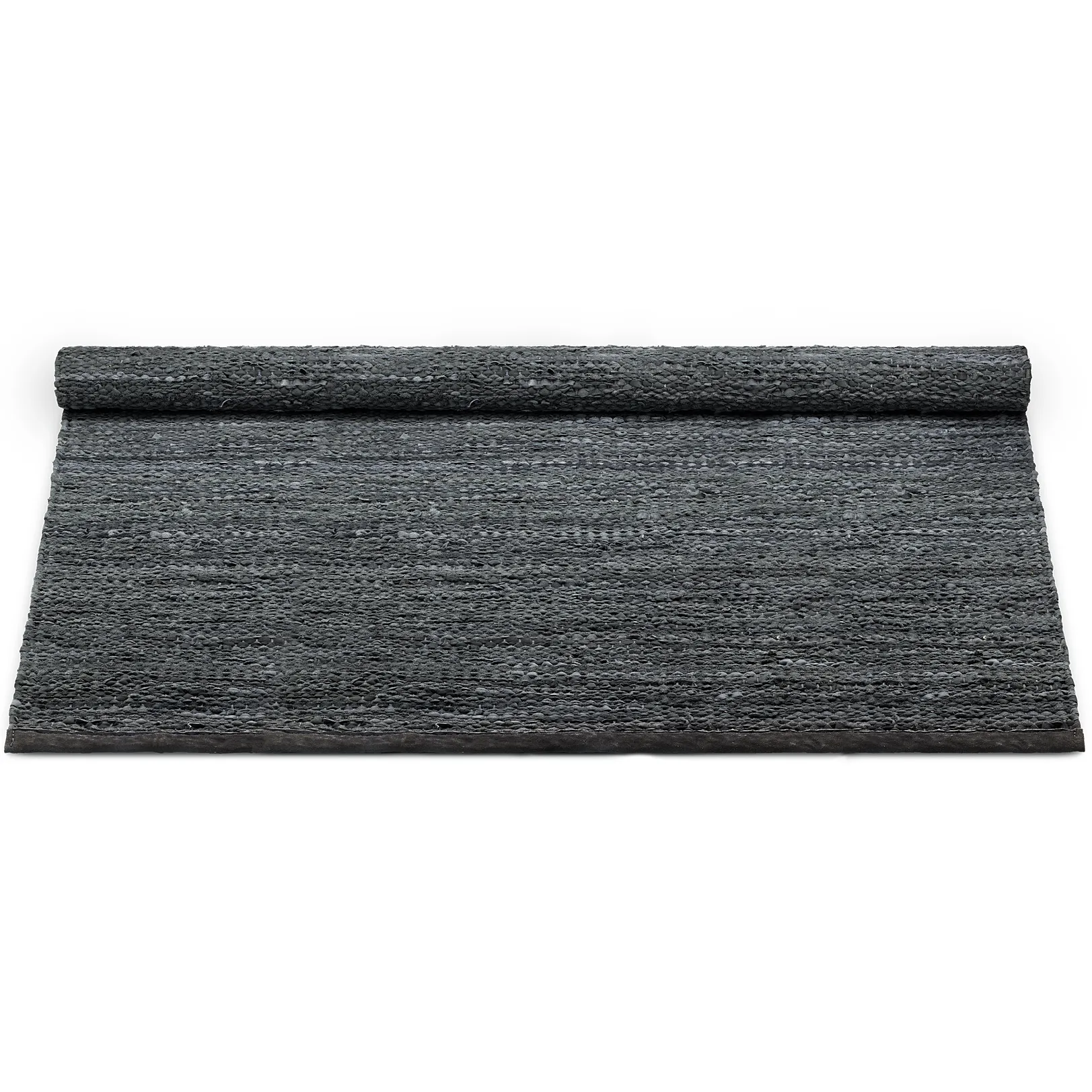 Leather Teppich 200 x 300cm, Dark grey (dunkelgrau) Rug Solid