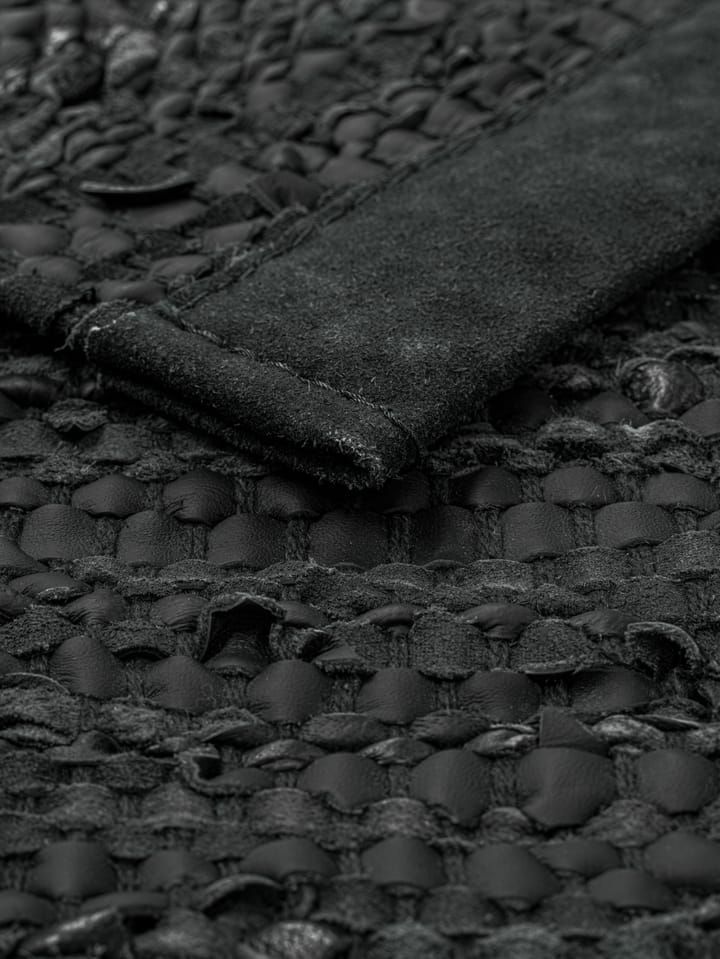 Leather Teppich 200 x 300cm - Dark grey (dunkelgrau) - Rug Solid