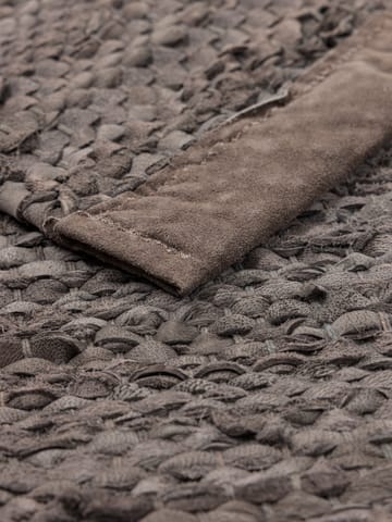 Leather Teppich 200 x 300cm - Wood (braun) - Rug Solid