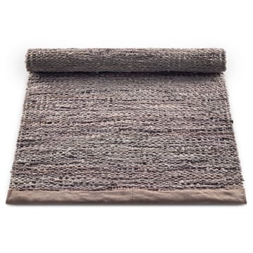 Leather Teppich 60 x 90cm - Wood (braun) - Rug Solid