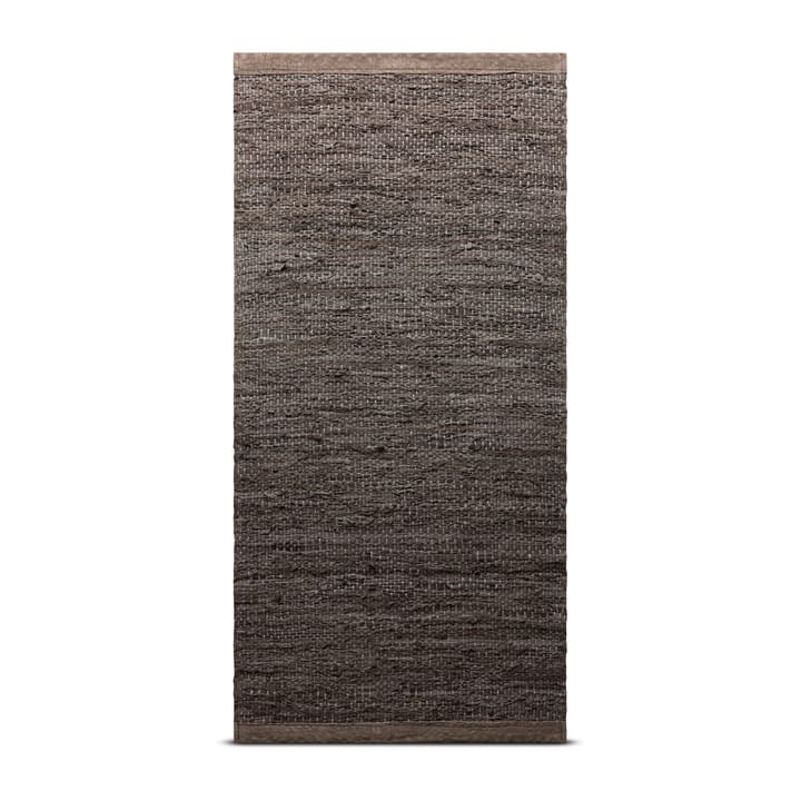 Leather Teppich 60 x 90cm - Wood (braun) - Rug Solid