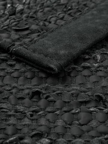 Leather Teppich 65 x 135cm - Dark grey (dunkelgrau) - Rug Solid