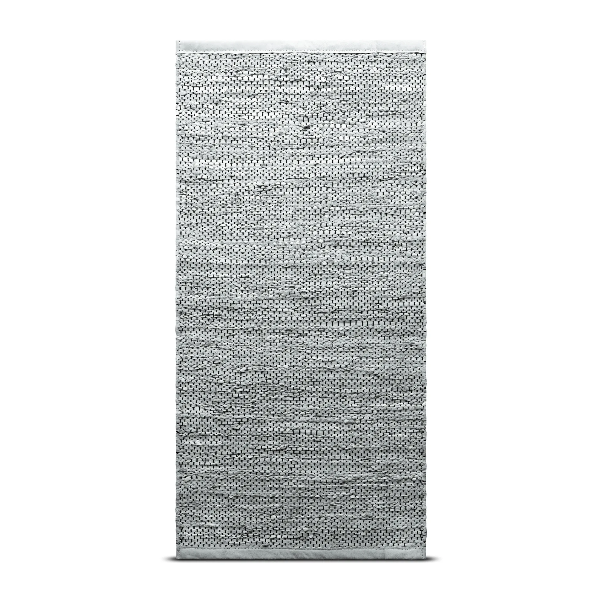 Leather Teppich 65 x 135cm, Light grey (hellgrau) Rug Solid
