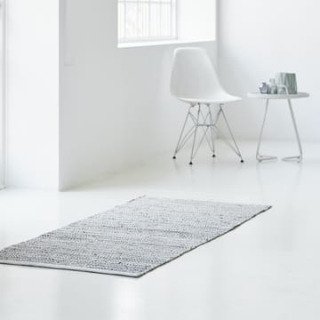 Leather Teppich 65 x 135cm - Light grey (hellgrau) - Rug Solid