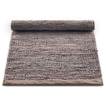 Leather Teppich 65 x 135cm - Wood (braun) - Rug Solid