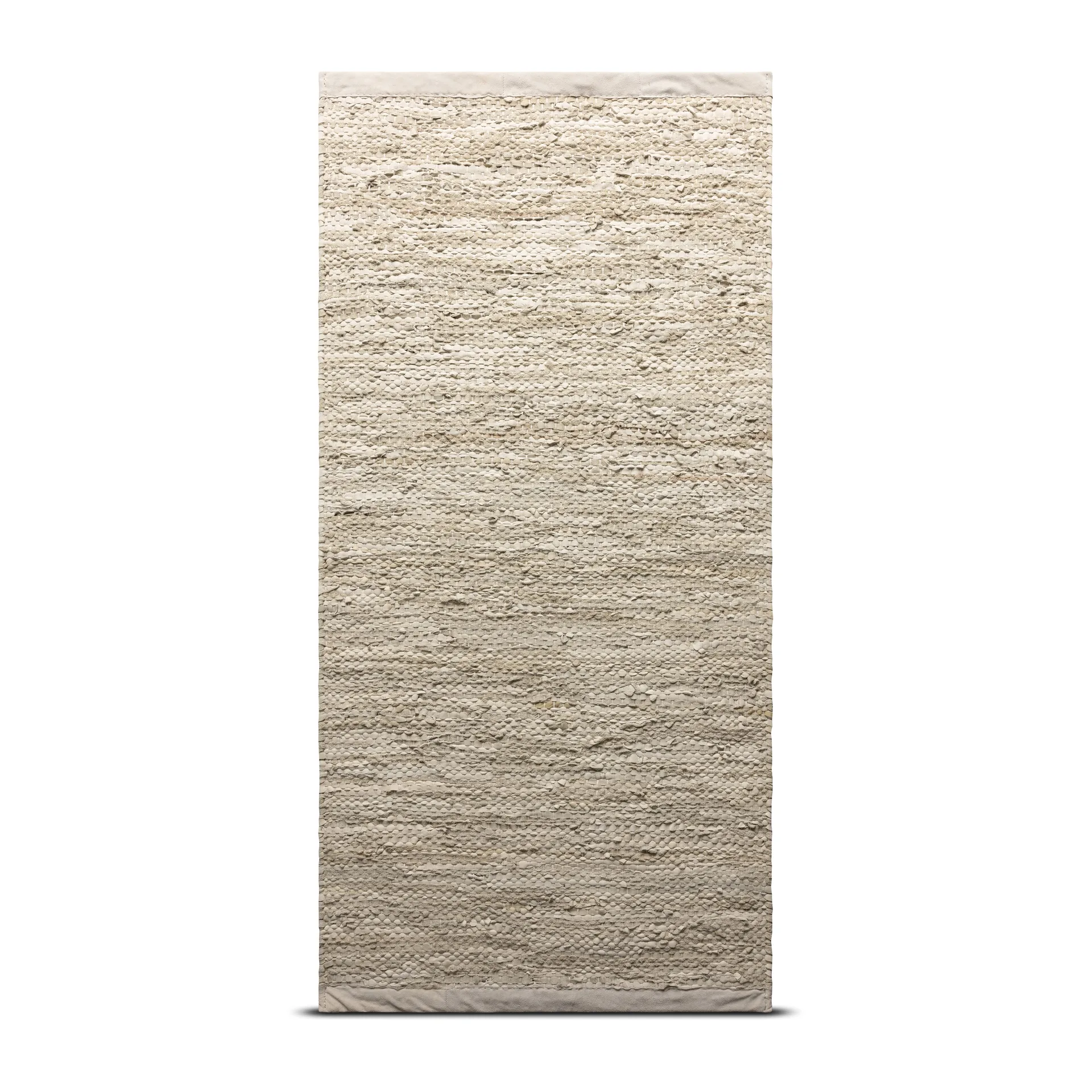 Leather Teppich 75 x 200cm, Beige Rug Solid