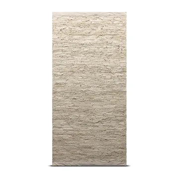 Leather Teppich 75 x 200cm - Beige - Rug Solid