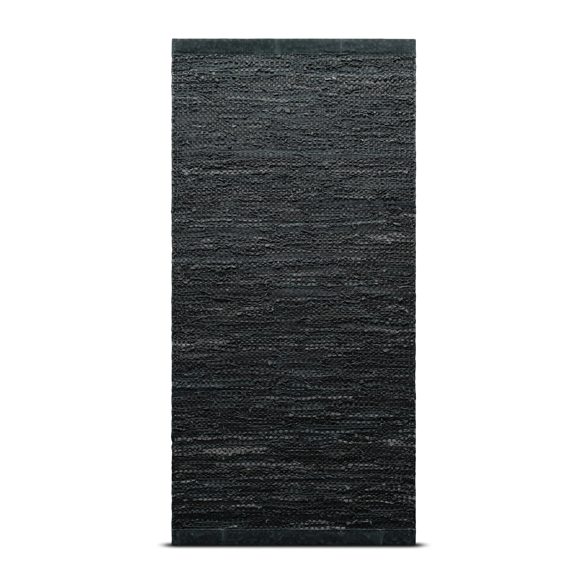 Leather Teppich 75 x 200cm, Dark grey (dunkelgrau) Rug Solid