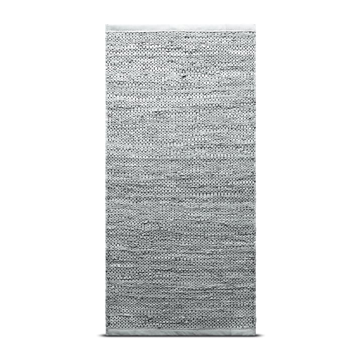 Leather Teppich 75 x 200cm - light grey (hellgrau) - Rug Solid
