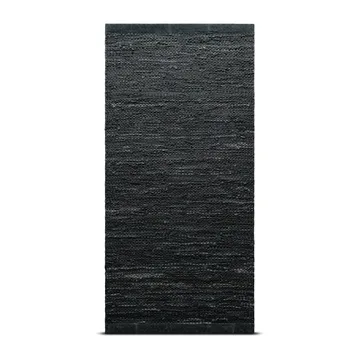 Leather Teppich 75 x 300cm - Dark grey (dunkelgrau) - Rug Solid