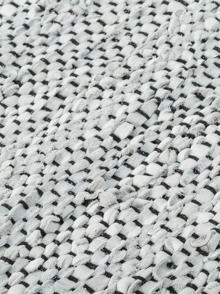 Leather Teppich 75 x 300cm, Light grey (hellgrau) Rug Solid