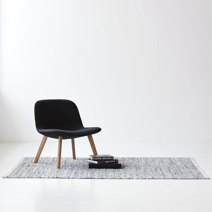 Leather Teppich 75 x 300cm, Light grey (hellgrau) Rug Solid