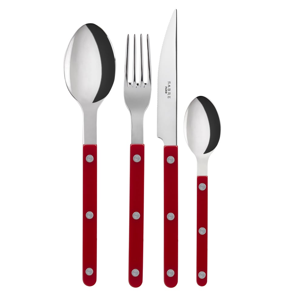 SABRE Paris Bistrot Besteck shiny 24 Teile Burgundy