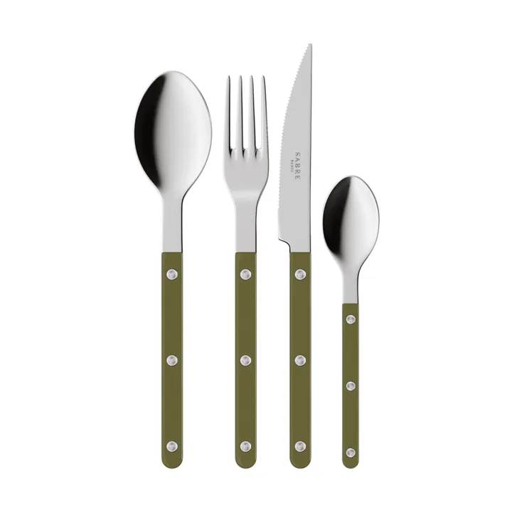 Bistrot solides Besteckset 4-teilig - Green fern - SABRE Paris