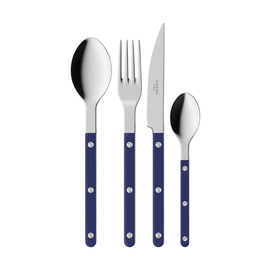 Bistrot solides Besteckset 4-teilig, Navy blue SABRE Paris