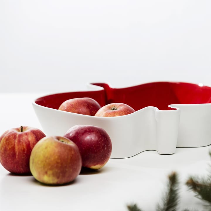 Apple Servierschale - Rot-weiß - Sagaform