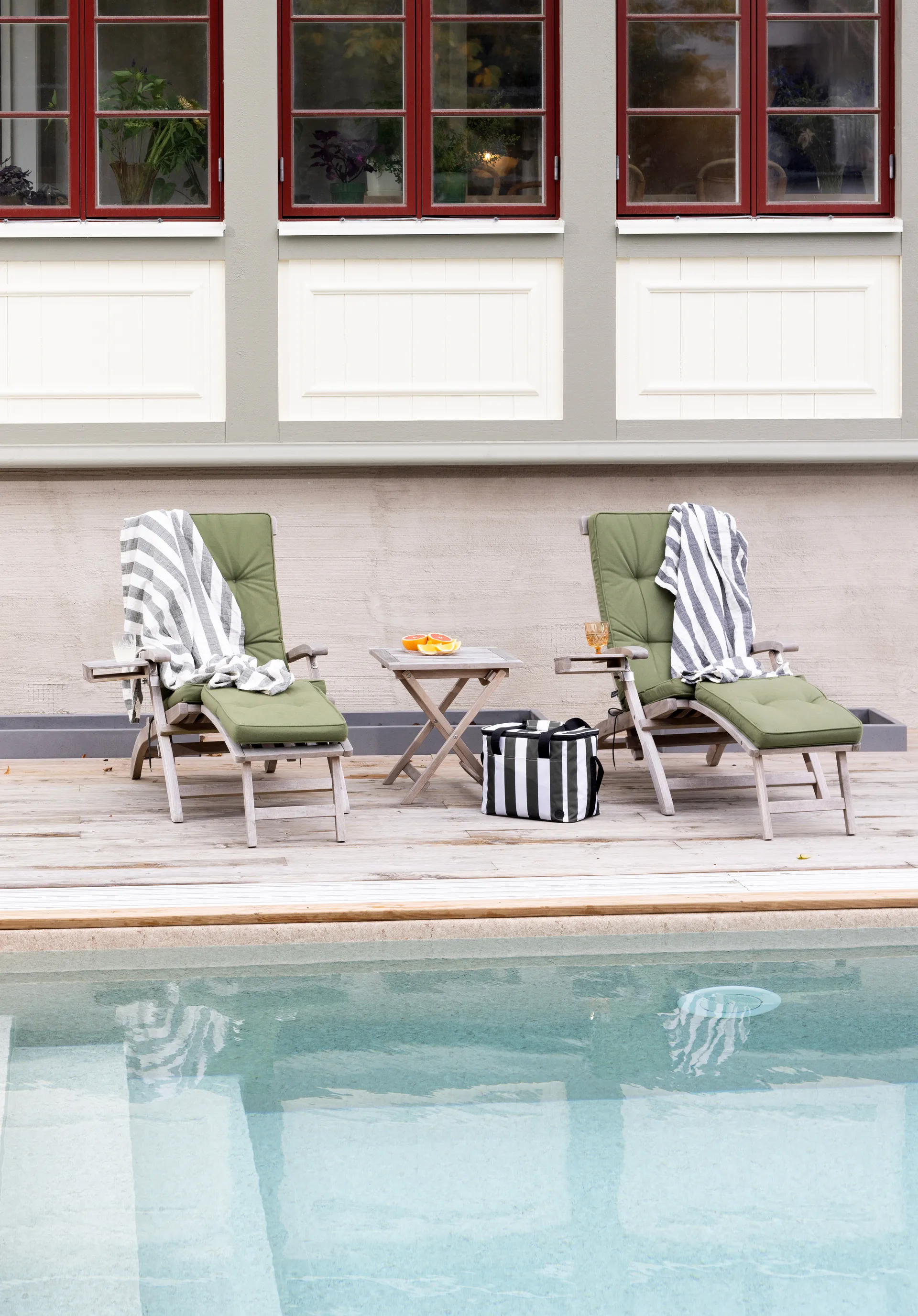 City Kühltasche groß 20 L, Grün-weiß Sagaform