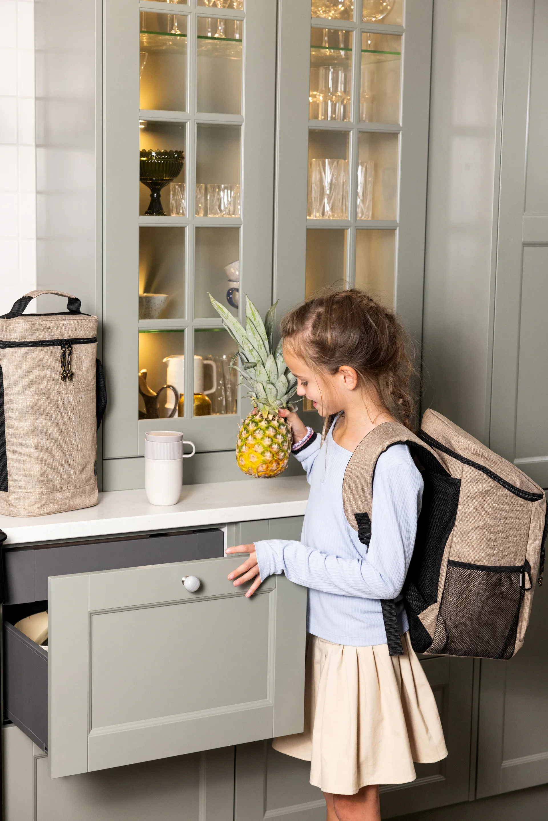 City Kühltasche hoch 9 L, Beige Sagaform