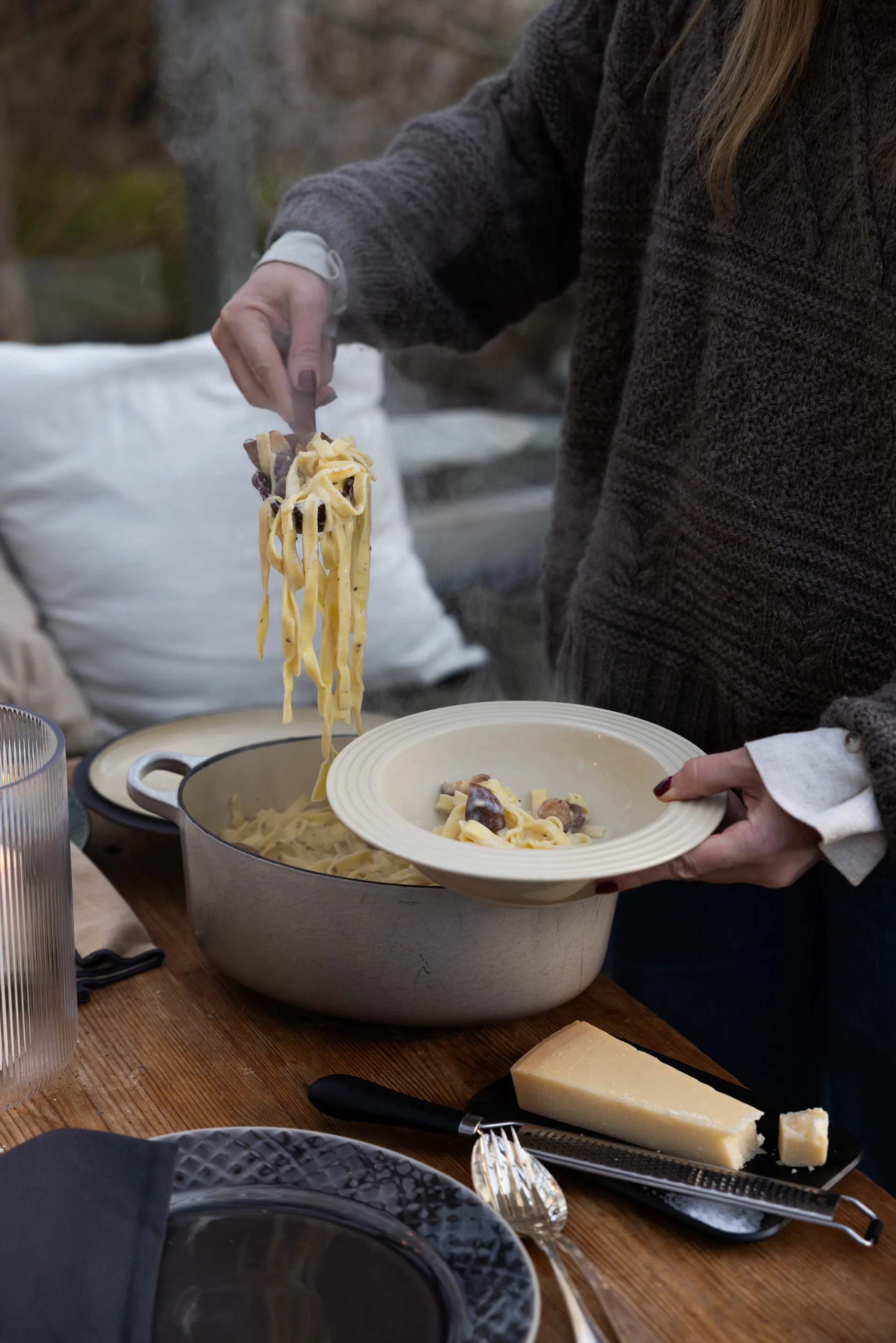 Coffee & More tiefer Teller Ø22 cm, Beige Sagaform