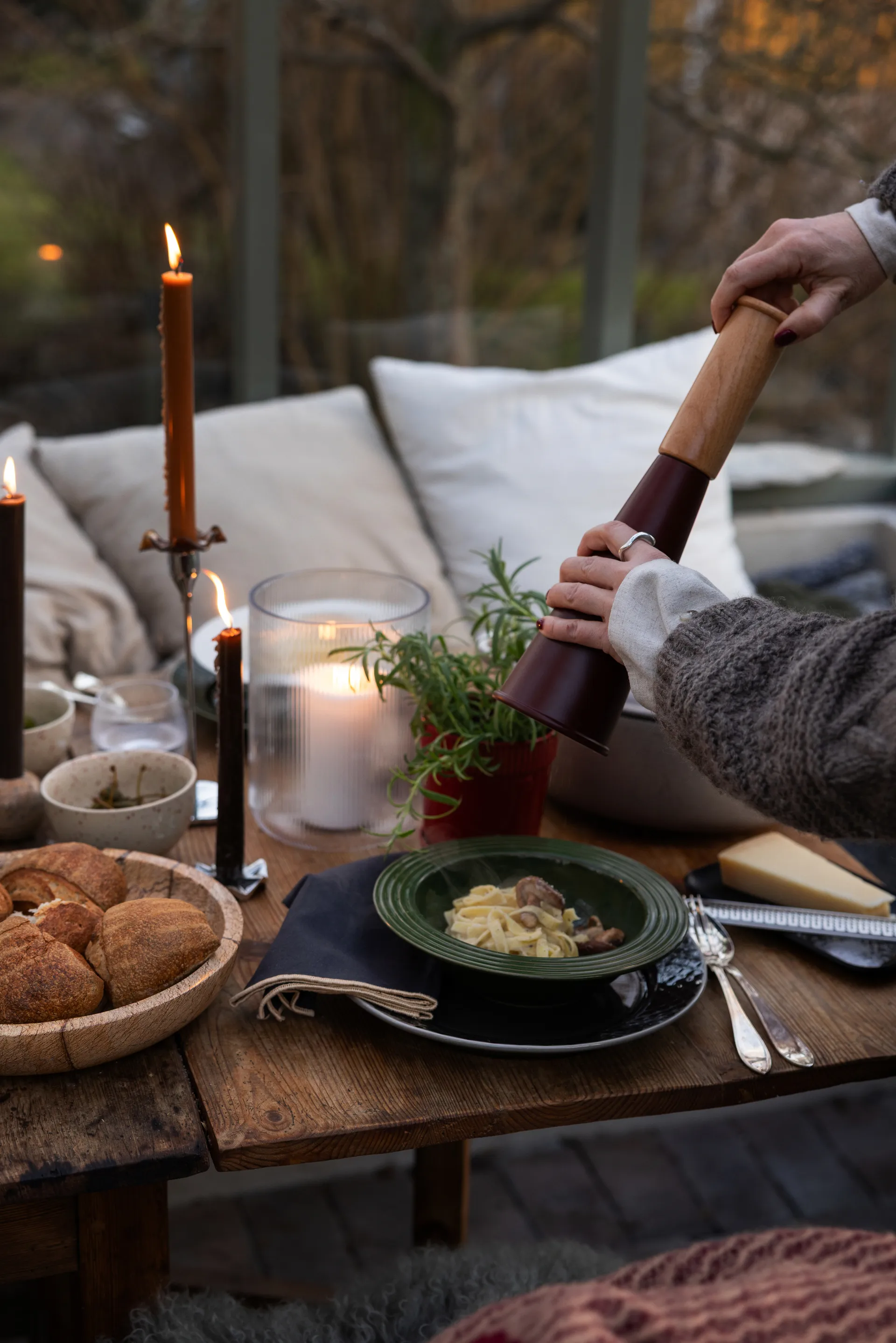 Coffee & More tiefer Teller Ø22 cm, Grün Sagaform