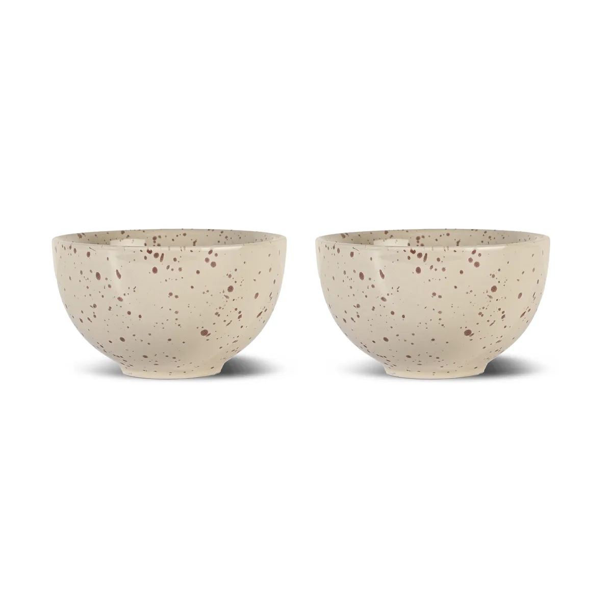 Sagaform Ditte Schale 2er-Pack Beige-Weinrot Sagaform Ditte Schale 2er-Pack Beige-Weinrot