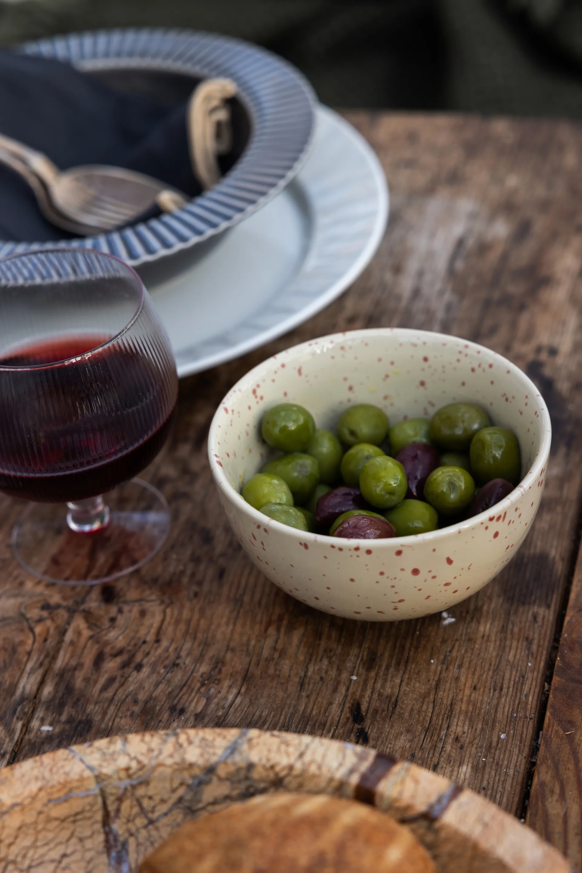 Ditte Schale 2er-Pack, Beige-Weinrot Sagaform