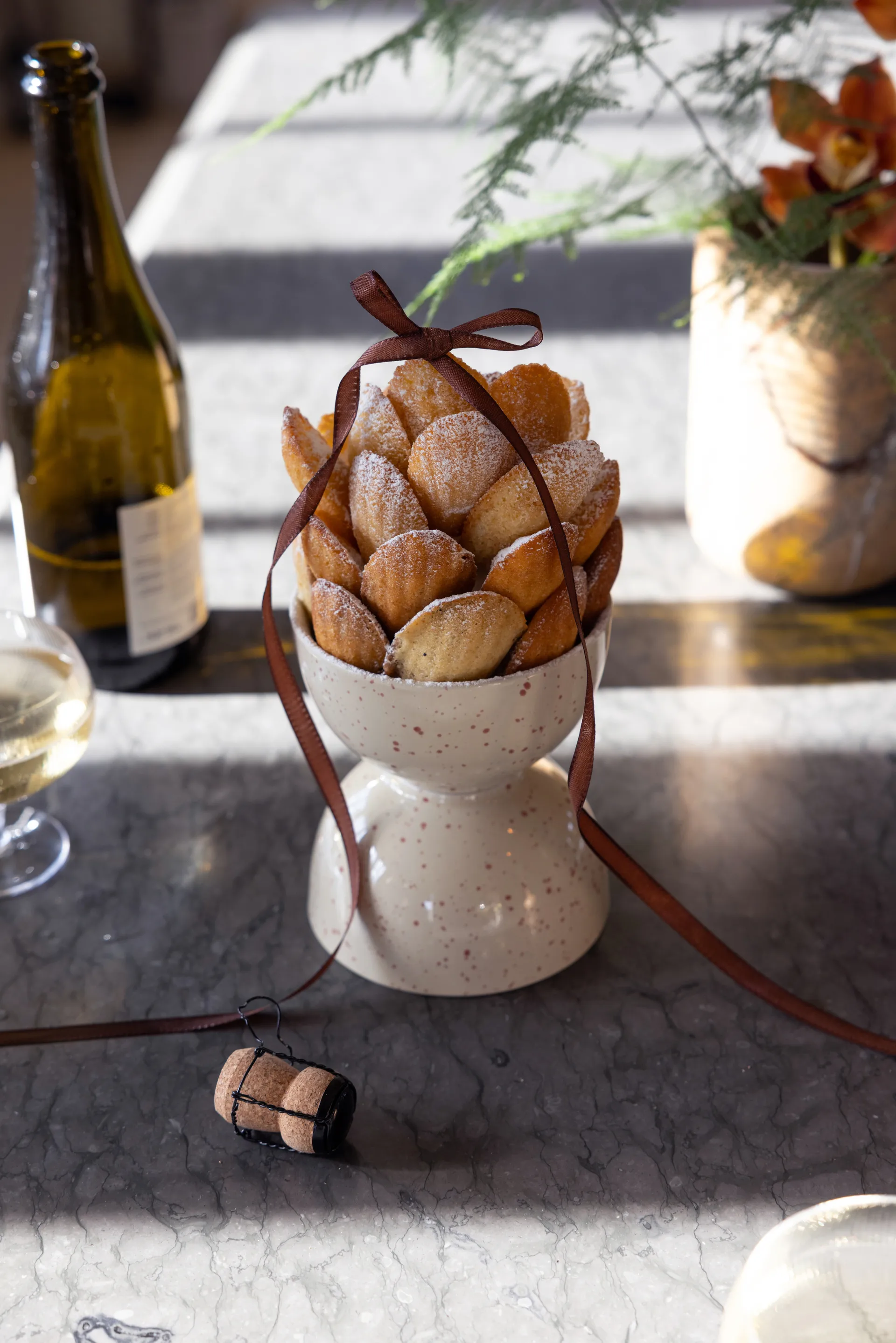 Ditte Schale 2er-Pack, Beige-Weinrot Sagaform