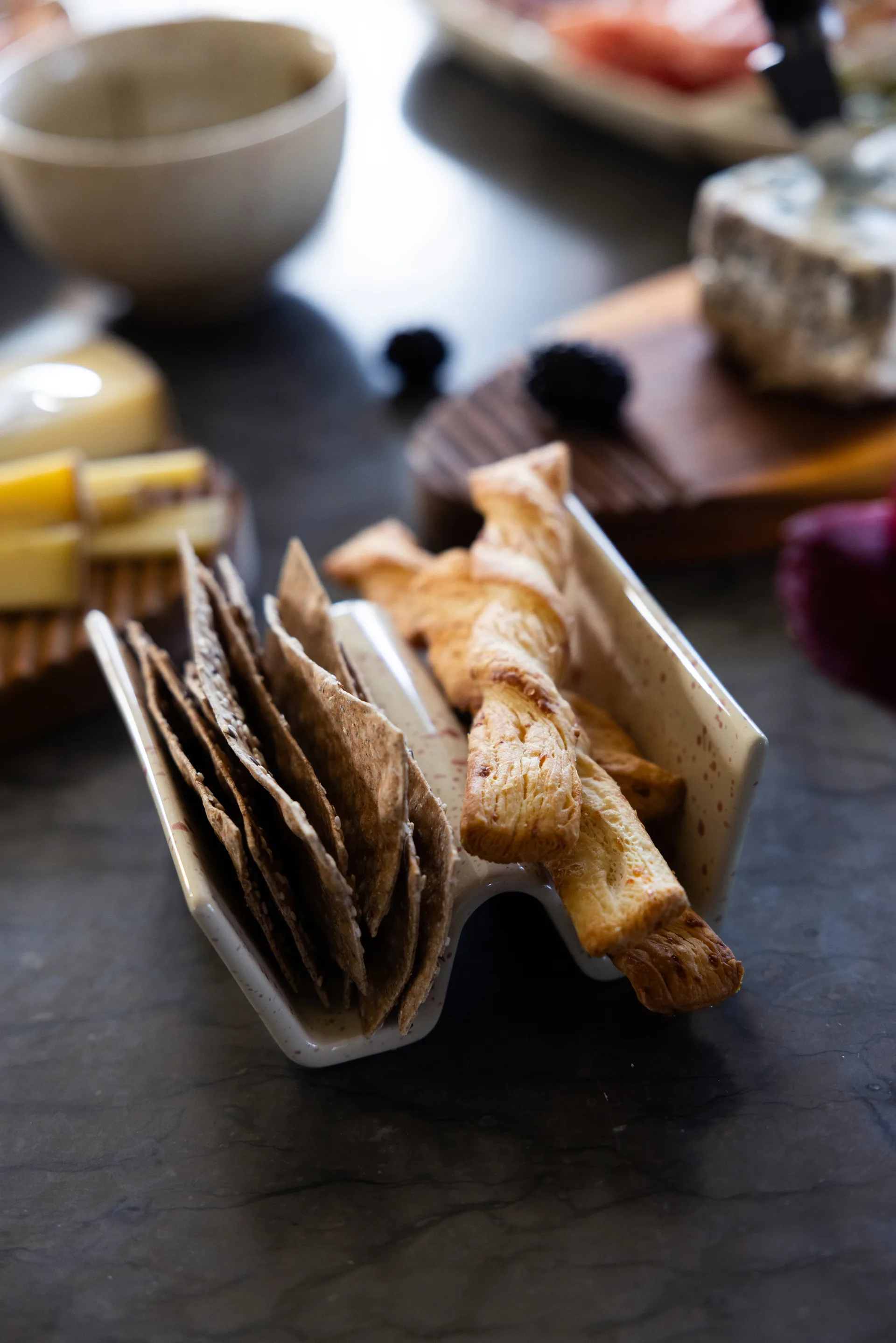 Ditte Taco Halter 2er-Pack, Beige-Weinrot Sagaform