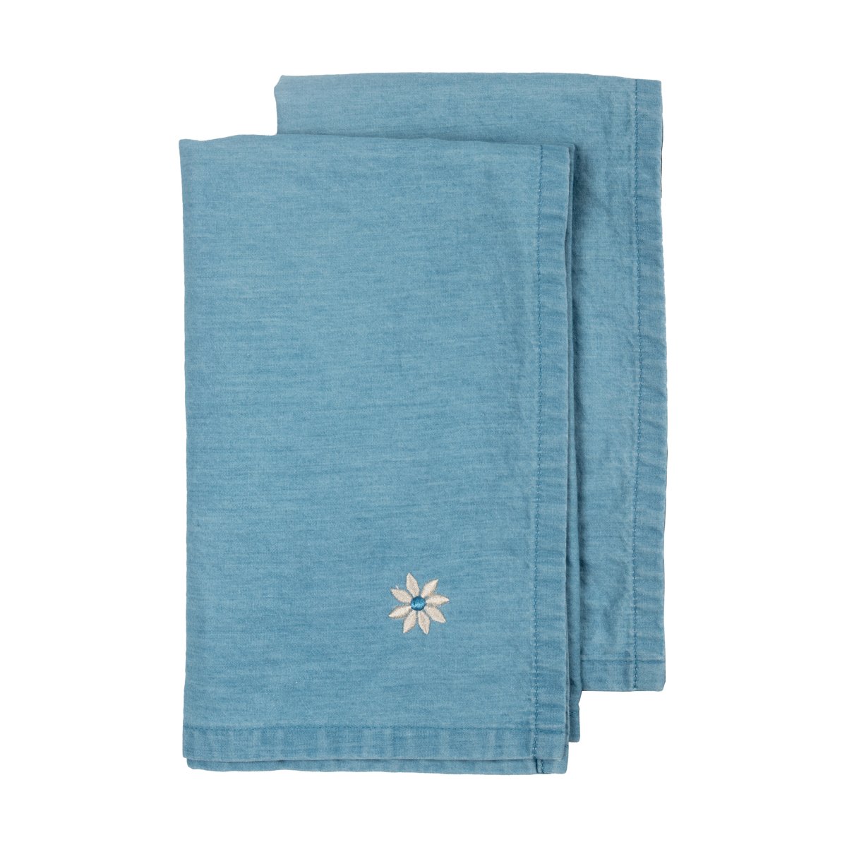 Sagaform Eden denim Stoffserviette 45x45 cm 2er-Pack Blau