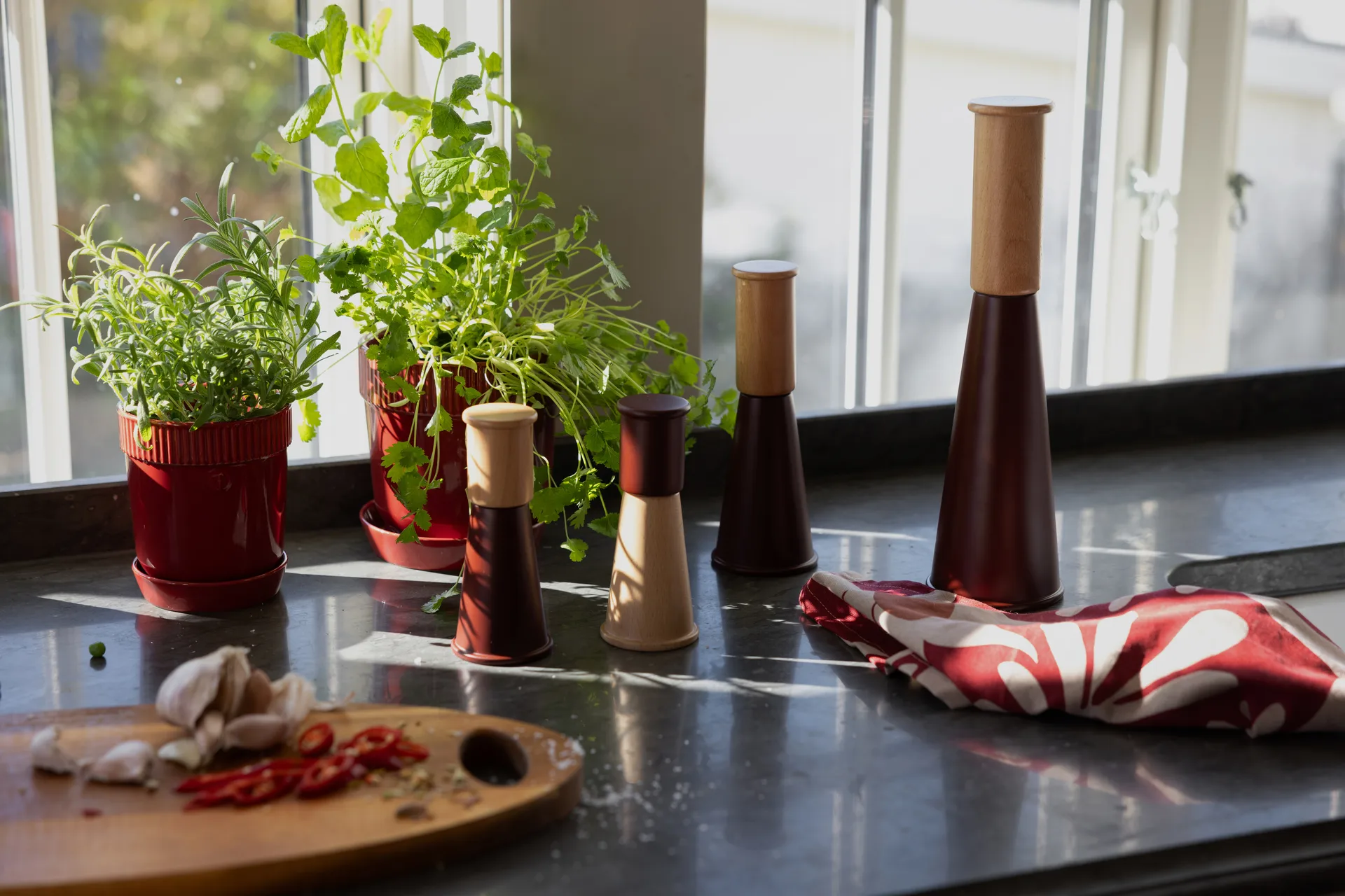 Edith Küchentuch 50x70 cm 2er-Pack, Weinrot Sagaform