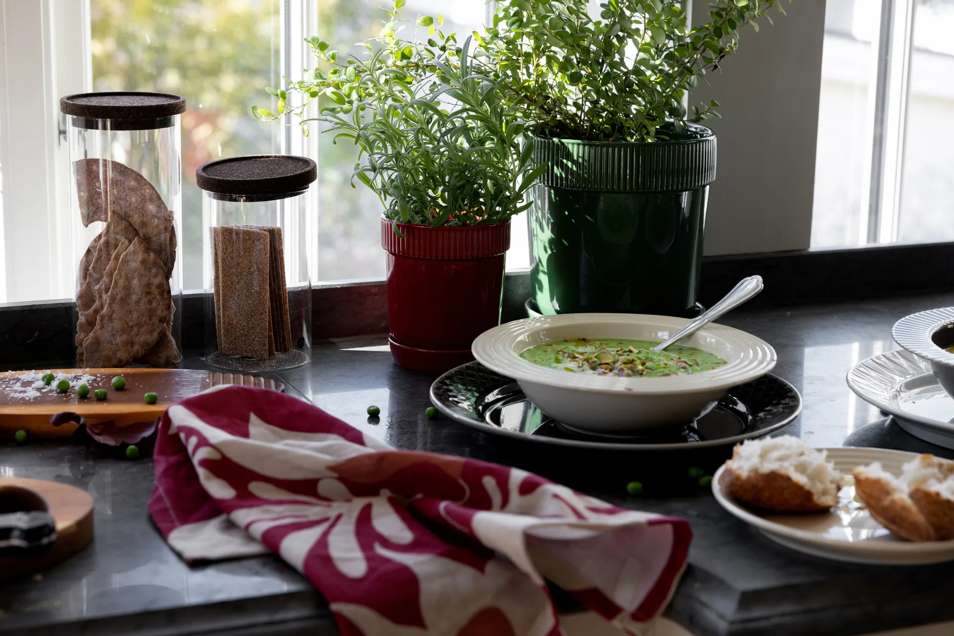 Edith Küchentuch 50x70 cm 2er-Pack, Weinrot Sagaform