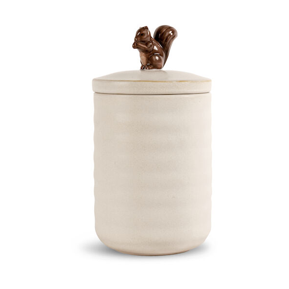 Sagaform Ellen Eichhörnchendose mit Deckel o10cm Off white