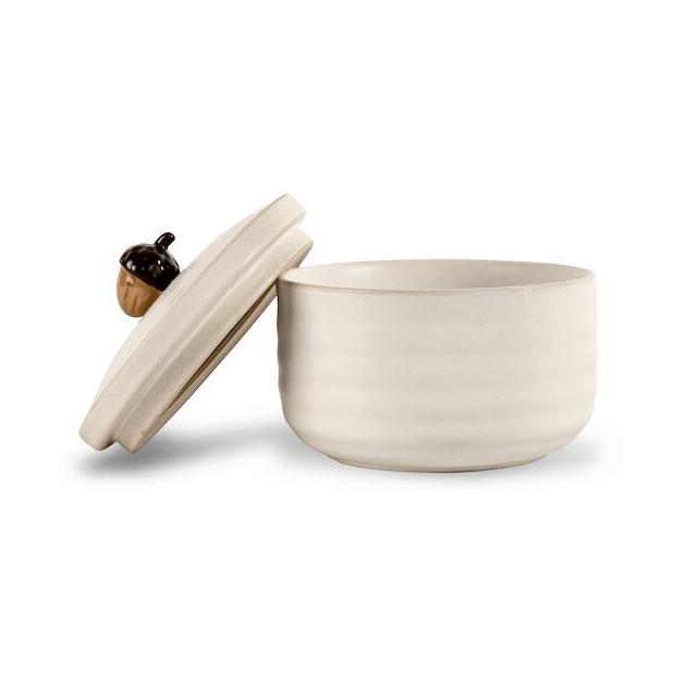 Sagaform Ellen Eichhörnchendose mit Deckel o13,5cm Off white
