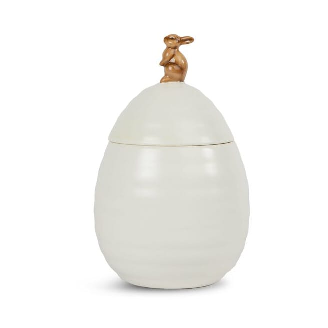 Ellen Harzgefäß mit Deckel Ø11,5 cm, Creme Sagaform