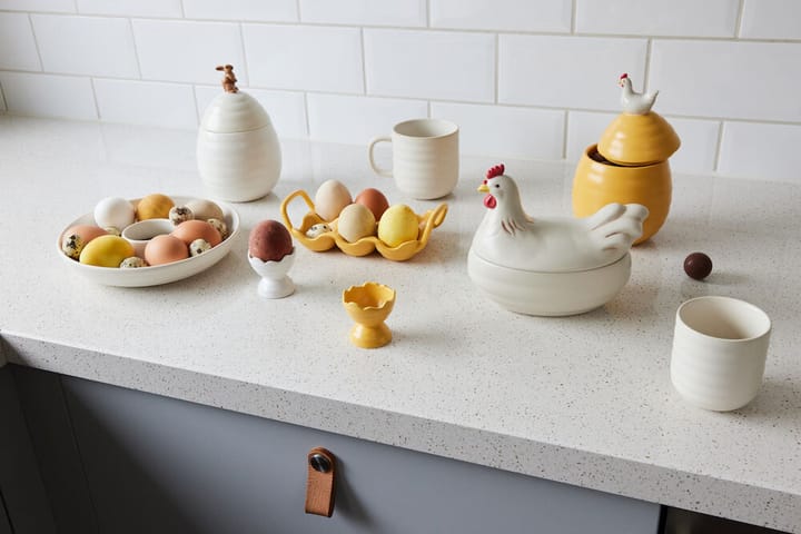 Ellen Harzgefäß mit Deckel Ø11,5 cm, Creme Sagaform
