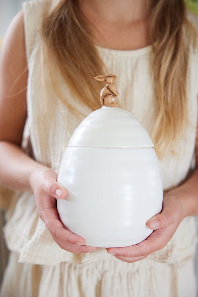 Ellen Harzgefäß mit Deckel Ø11,5 cm, Creme Sagaform