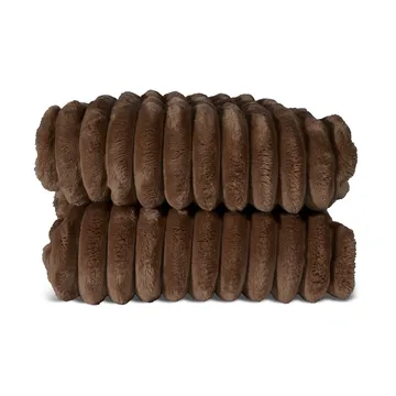 Esther Fleece-Wolldecke - Dunkelbraun - Sagaform