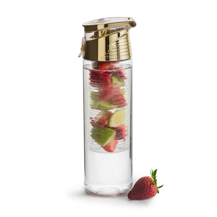 Fresh Flasche mit Fruchteinsatz 75cl - Gold - Sagaform
