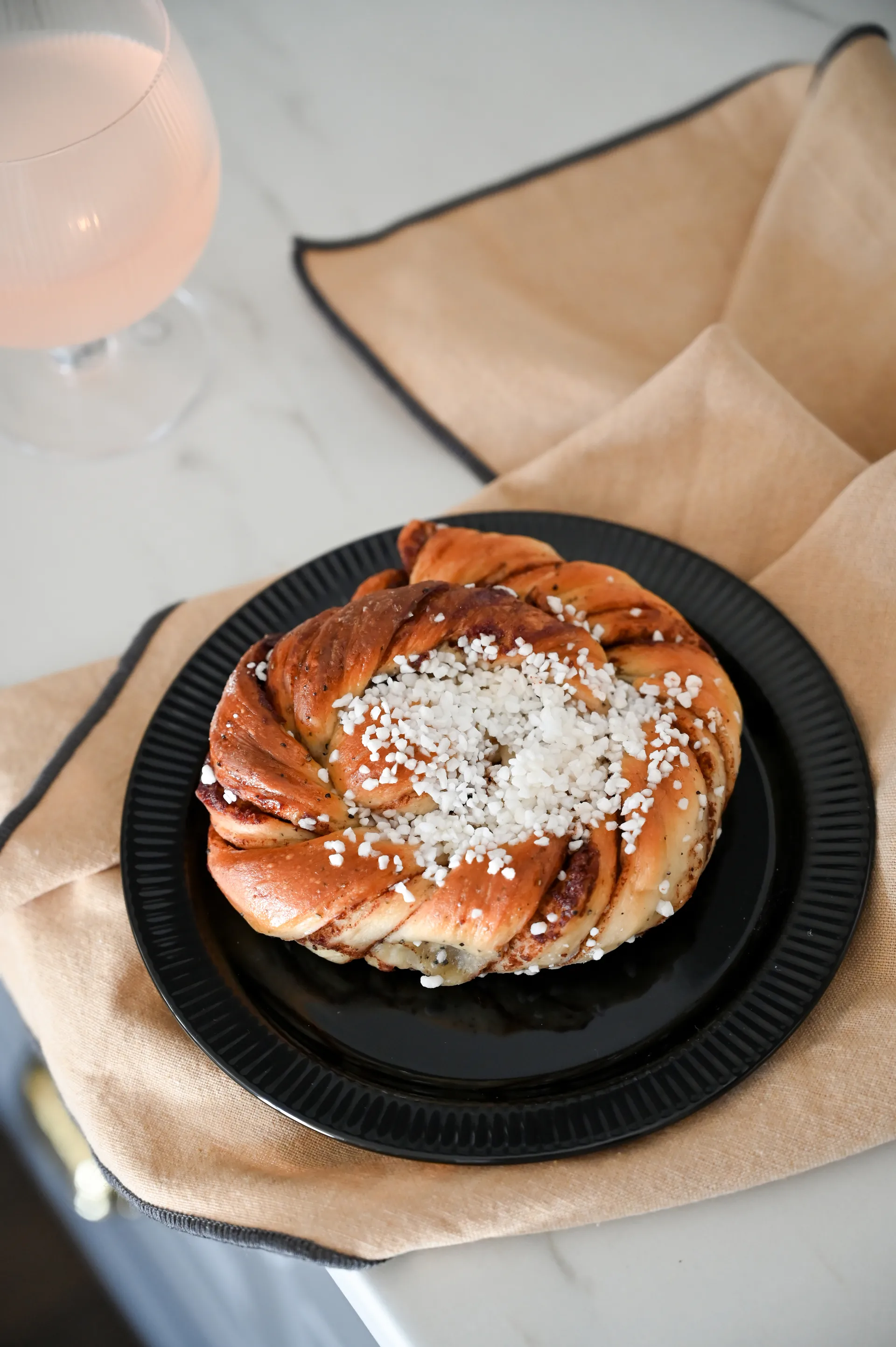 Inka Dessertteller, Schwarz, Ø17 cm Sagaform