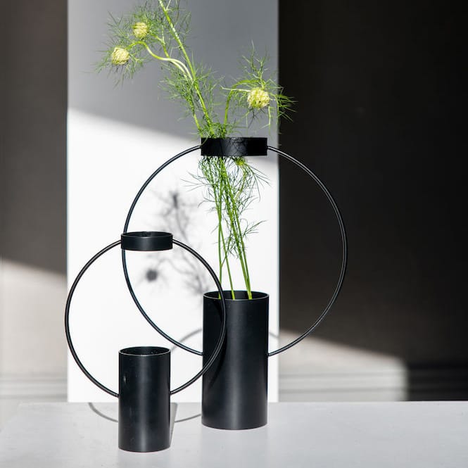 Moon Vase 21cm, Schwarz Sagaform