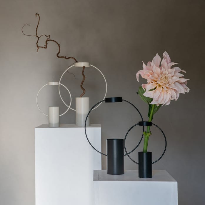 Moon Vase 21cm, Schwarz Sagaform